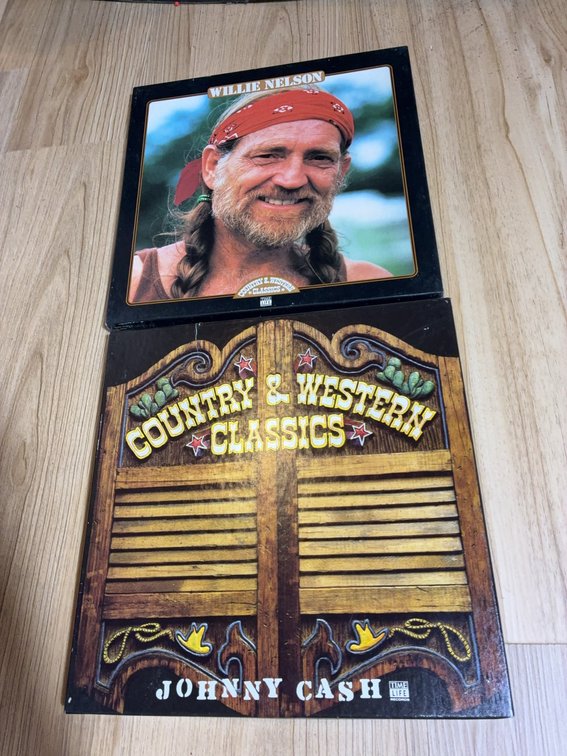 Willie Nelson & Johnny Cash Country LPs