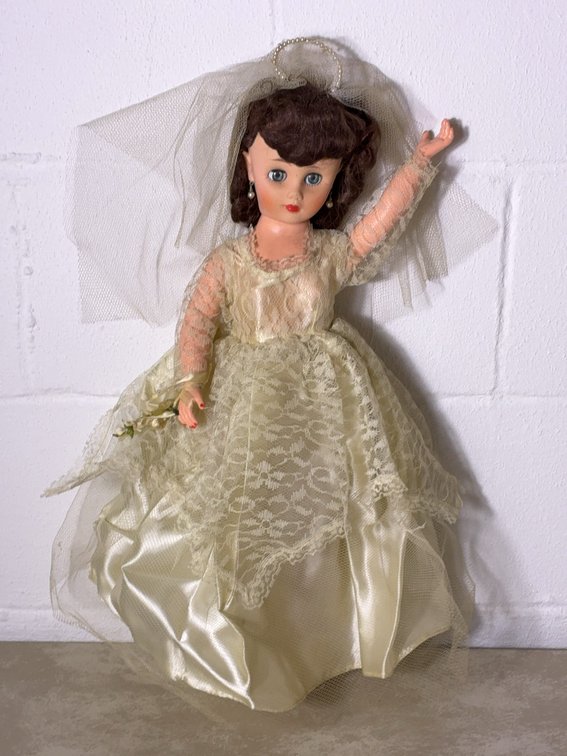 Hard Plastic Bride Doll 2006-15 with Veil