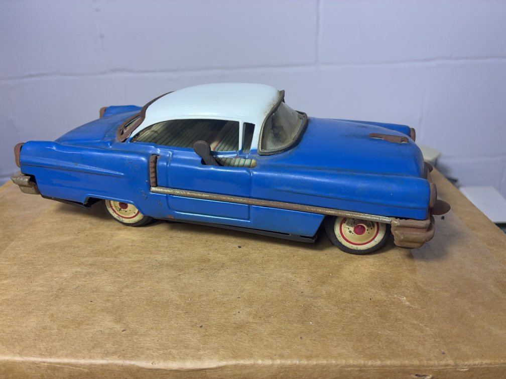 Irco Blue and White Tin Toy Car, 1950s Japan