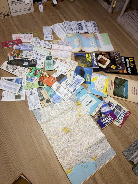 Ohio Road Maps And Atlases Lot