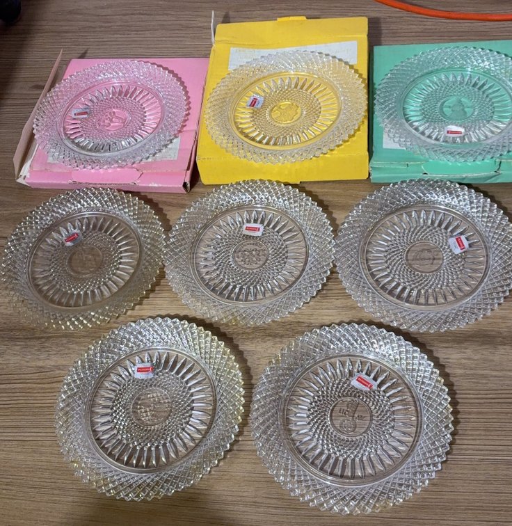 Fostoria American Lead Crystal Plate Set
