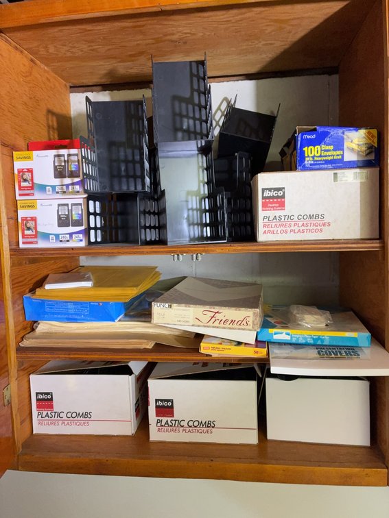 Office Supplies Lot: Ink, Envelopes, Binders