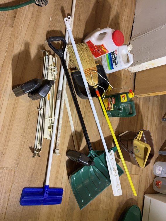 Garage Tools, Pesticide, Broom, Shovel