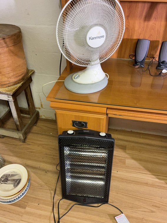Kenmore Electric Fan & Midea Quartz Heater
