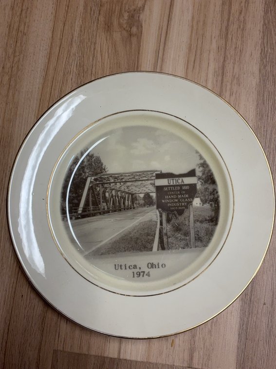 Preston-Hopkinson Utica, Ohio 1974 Plate