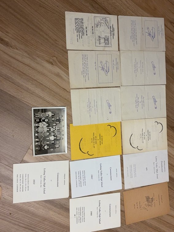 Licking Valley High School 1960-1970 Commencement Programs