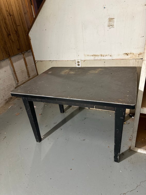 Heavy Duty Black Utility Table