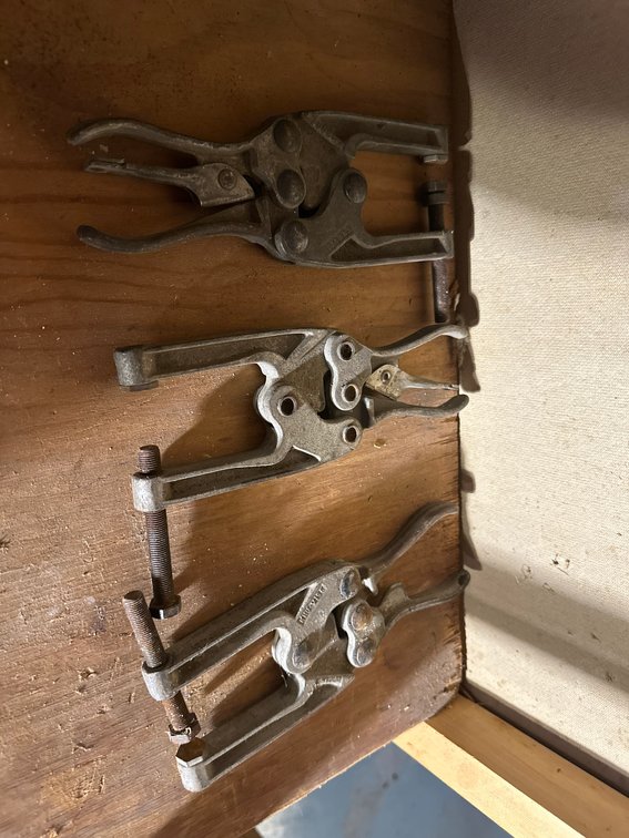 3 Cast Iron Valve Spring Compressors