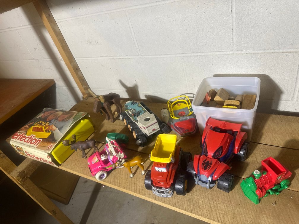 Toy Vehicles, Perfection Game, Blocks
