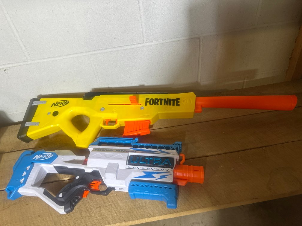Nerf Fortnite and Ultra Blaster Toy Guns Pair