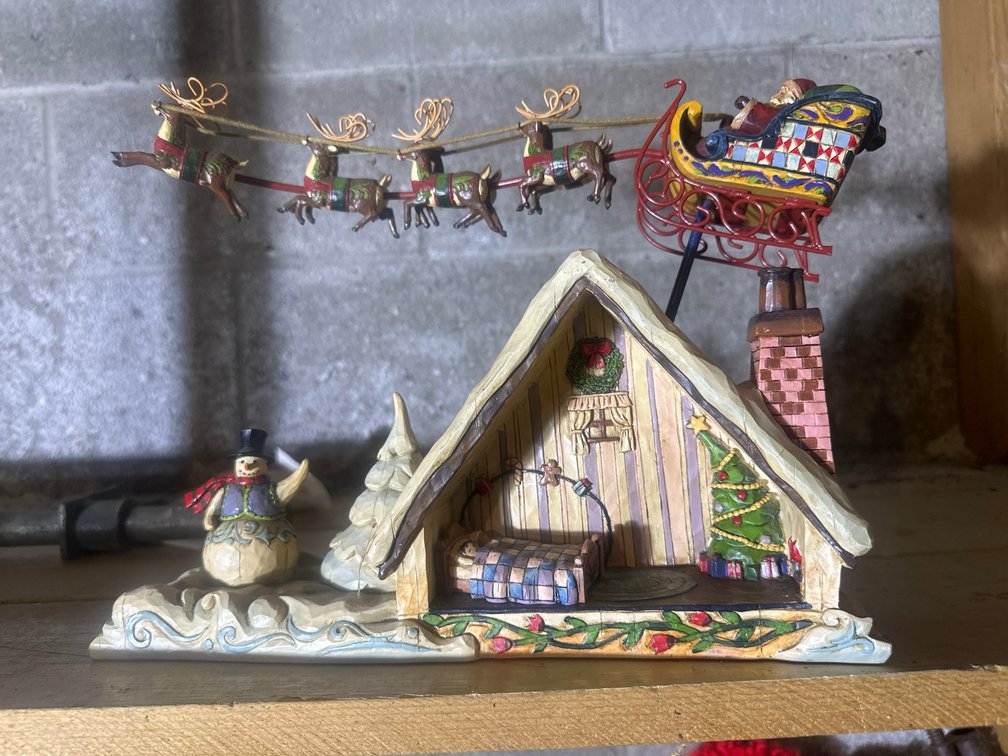 Jim Shore Heartwood Creek Santa Sleigh Figurine