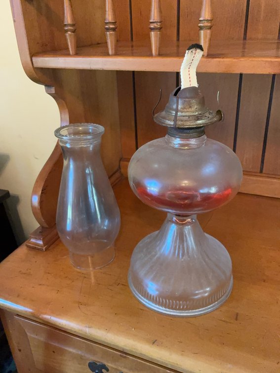 Glass Kerosene Oil Lamp With Chimney Globe