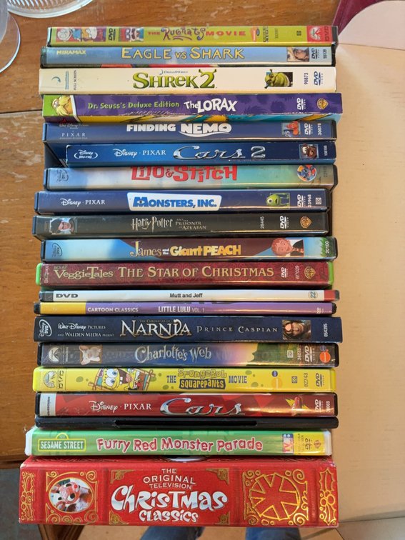 DVD Collection Including Pixar and Disney Films