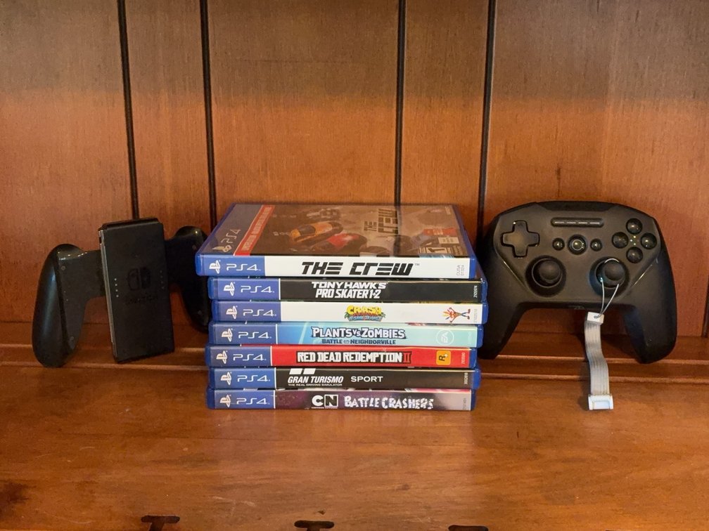 PS4 Games Lot, SteelSeries Controller, Switch Grip