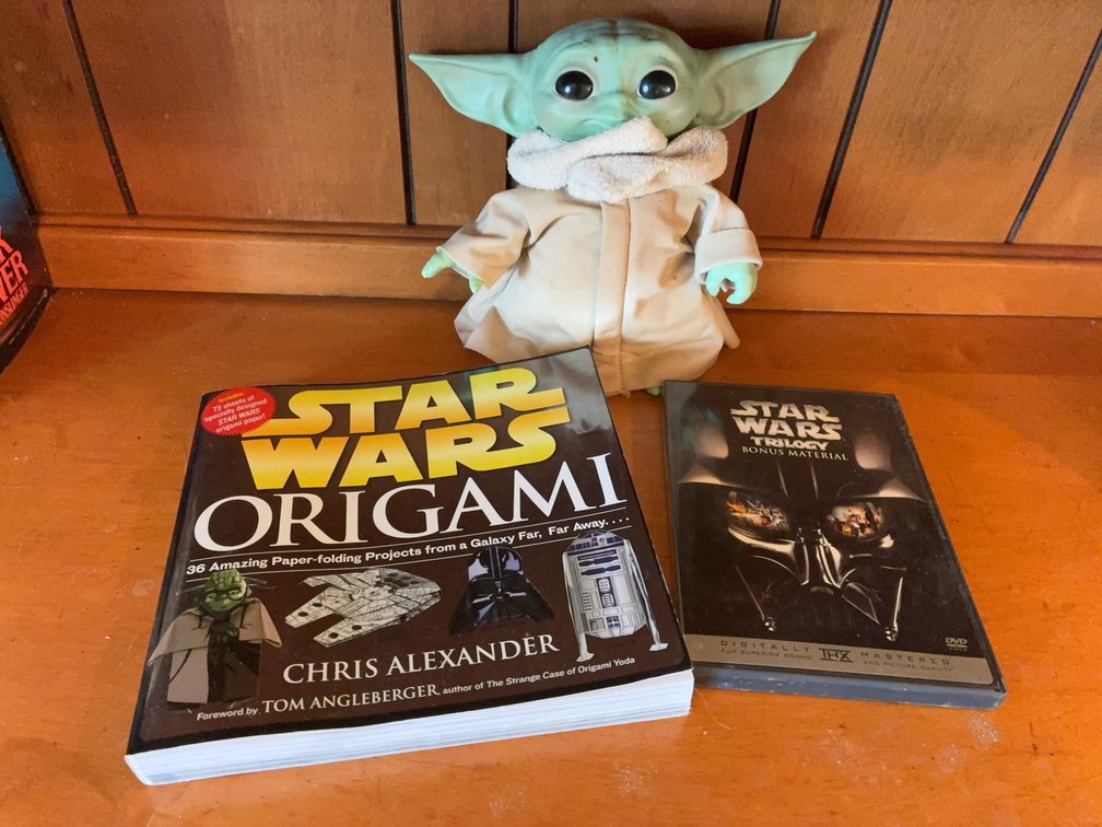 Star Wars Origami Book, DVD, Hasbro Grogu Doll