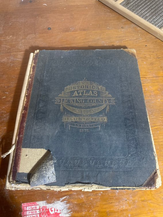1875 Historical Atlas Licking County Ohio