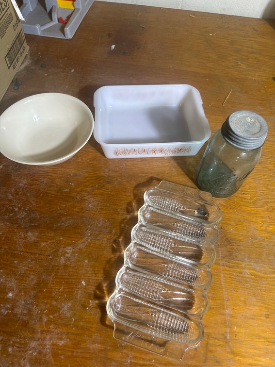 Kitchenware: Glasbake, Pyrex, Ball Jar