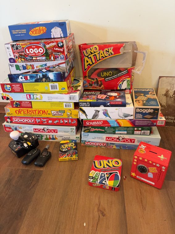Family Board and Card Game Lot