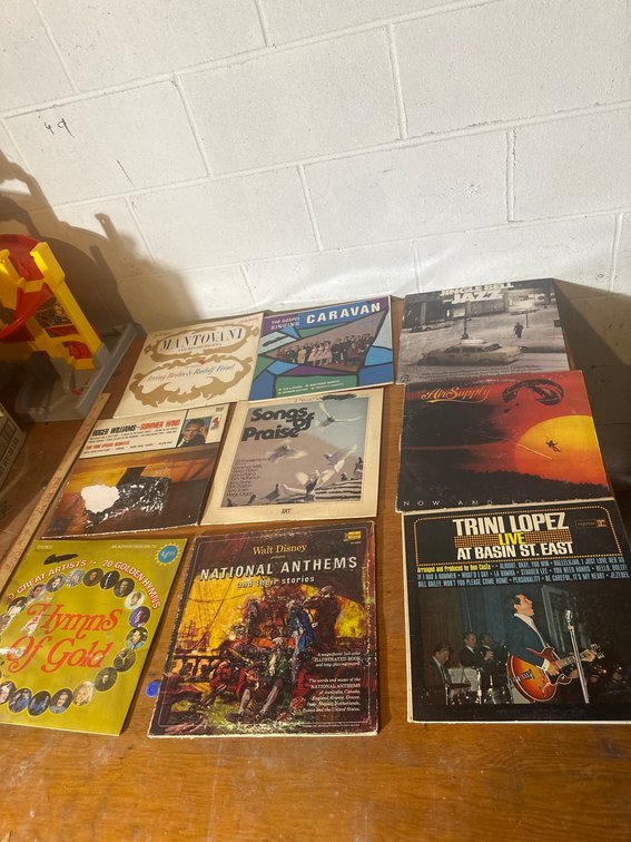 Vinyl Record LP Album Lot, 9 Records