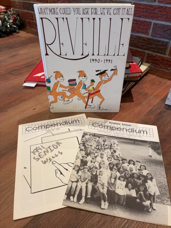 1990-1991 Newark HS Yearbook and Newsletters