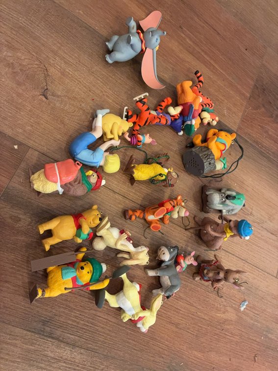 Disney Winnie the Pooh Character Ornaments Lot