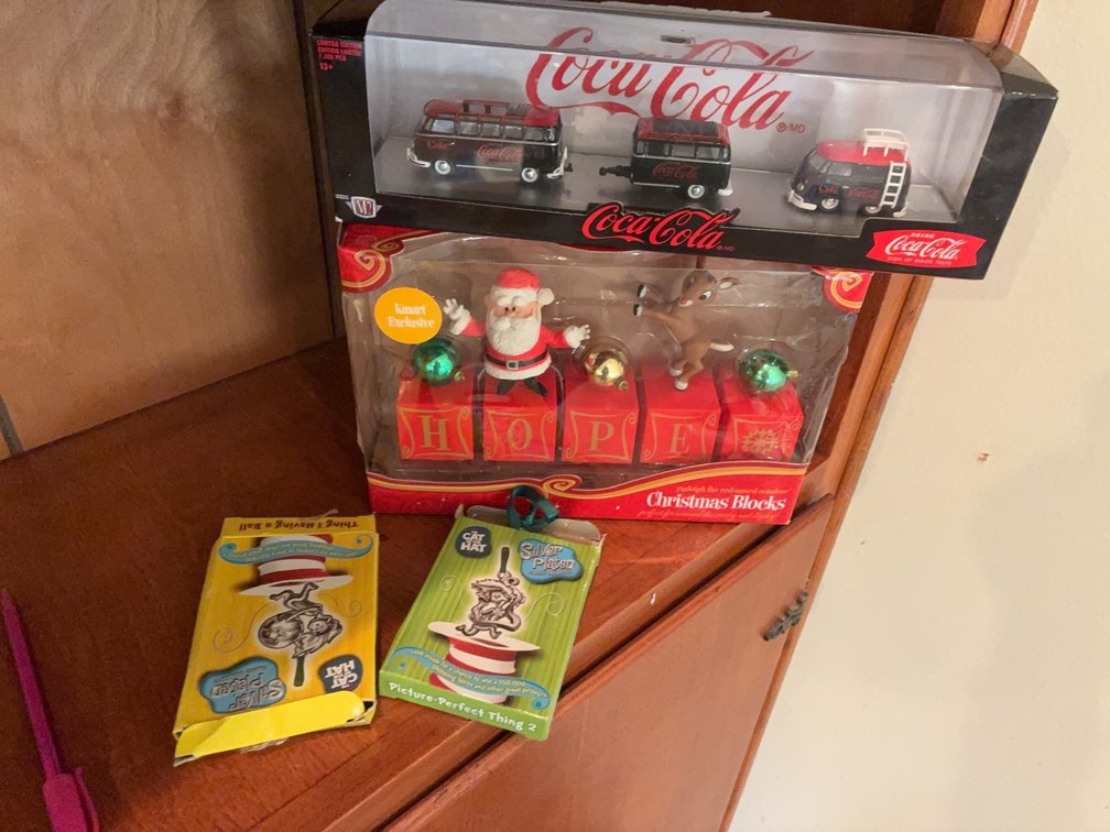Coca-Cola Diecast Set & Dr. Seuss Silver Plated Ornaments