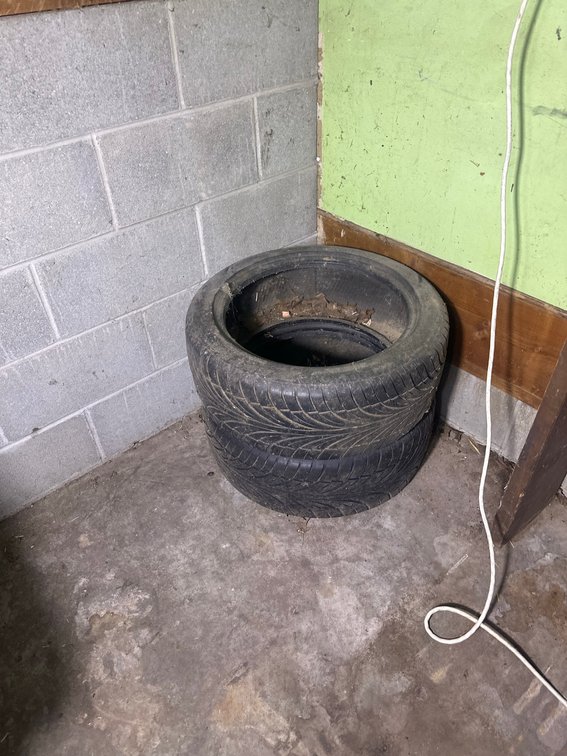 Stack of Two Used Riken 225/45ZR17 91W Tires