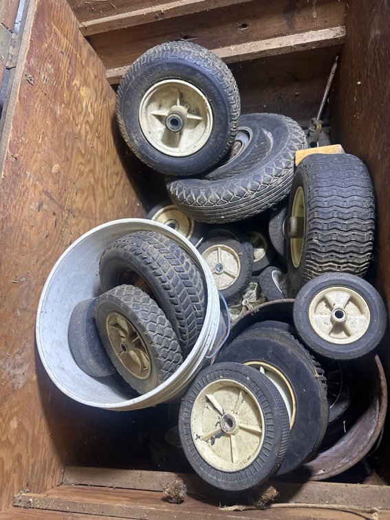 Small Utility and Lawn Mower Wheels
