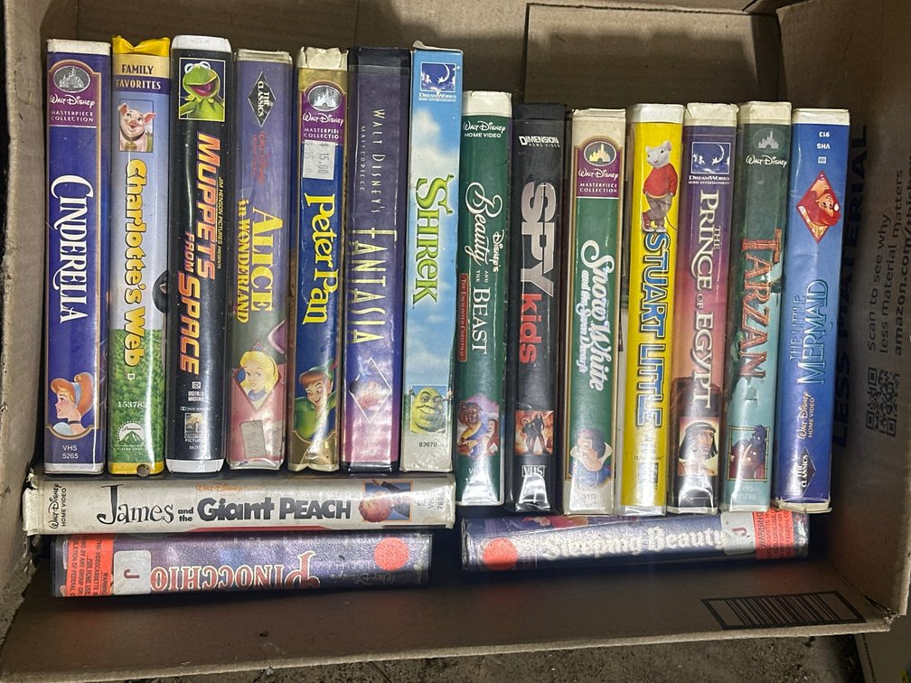 22 Disney and Family VHS Tapes