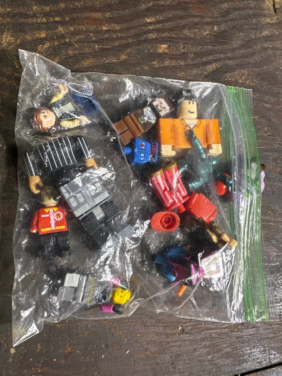 Bag of Assorted Miniature Figures and Parts