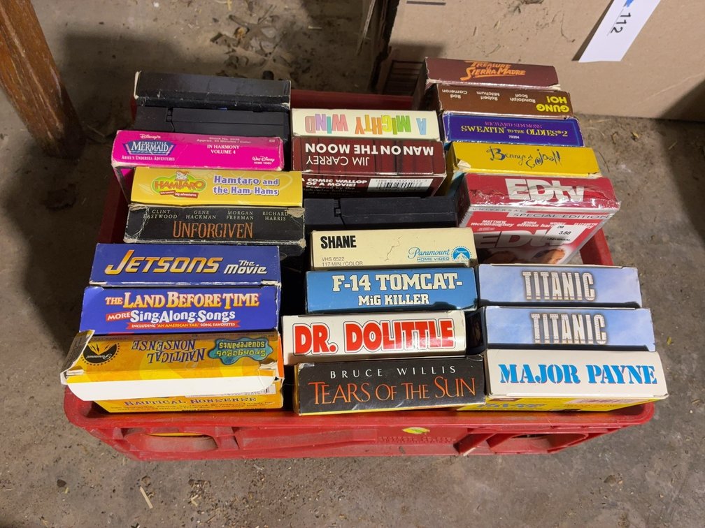 VHS Movie and TV Tape Collection Lot