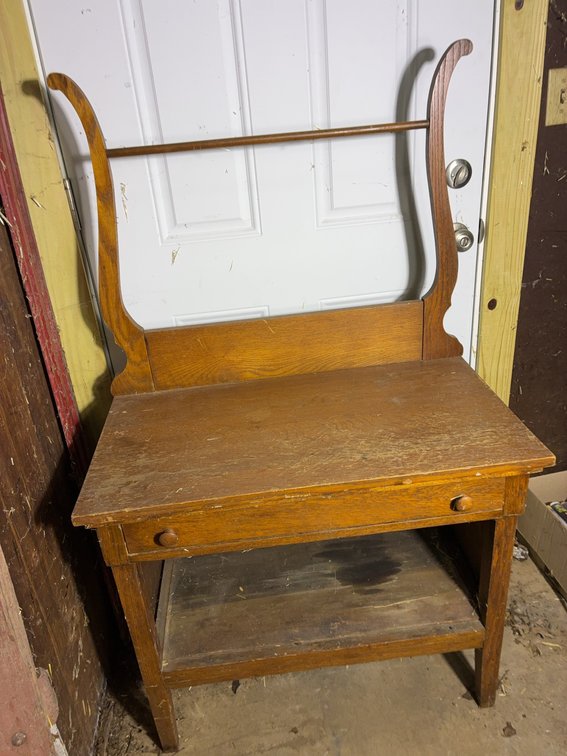 Cudaback Furniture Washstand 52 x 31 in. Oak