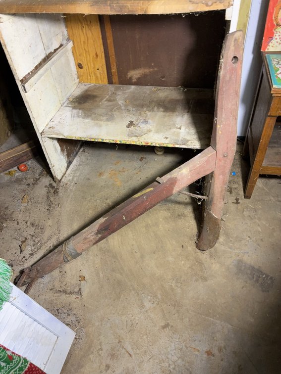 Antique Wooden Plow Blade Farm Tool Attachment