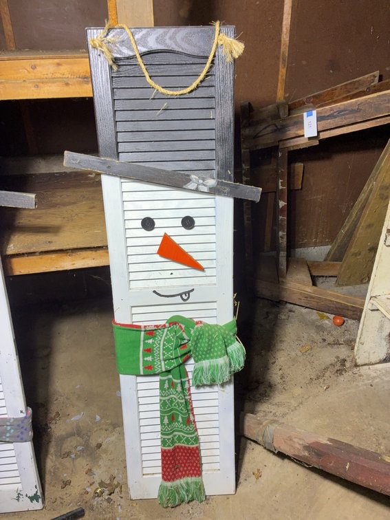 Wooden Shutter Snowmen, 52 x 12 in