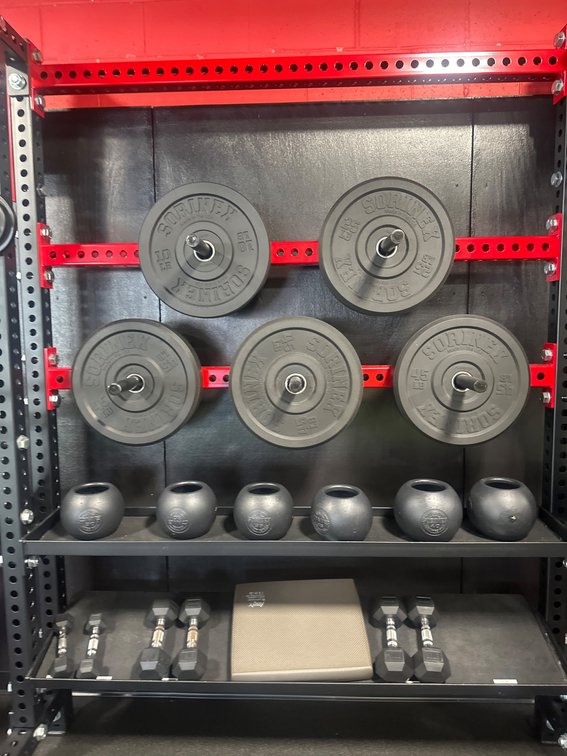 Sorinex Weight Plates, Dumbbells, and Kettlebell Set With Rack
