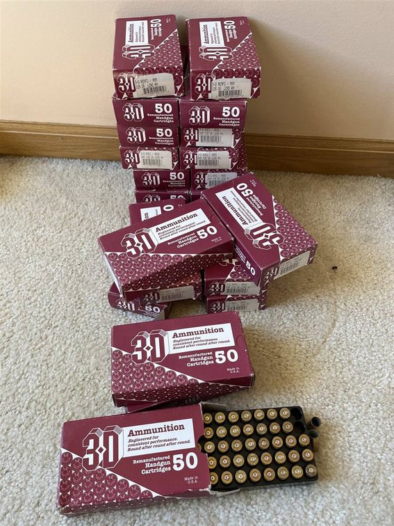 3D Remanufactured Handgun Cartridges, 11 Boxes