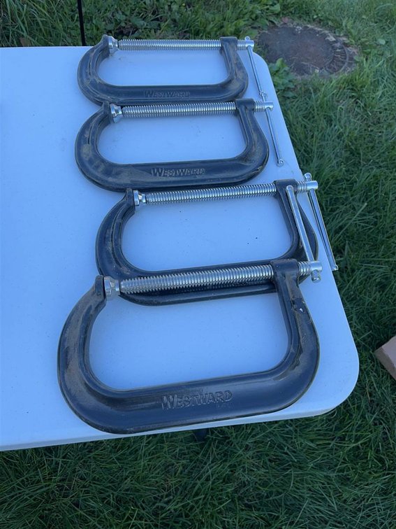 4 Westward C-Clamps