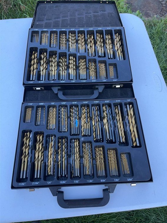 2 Cases Brad & Std Point Drill Bit Sets