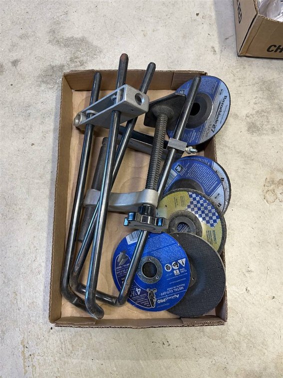9 Grinding Discs and 3 Heavy-Duty Clamps