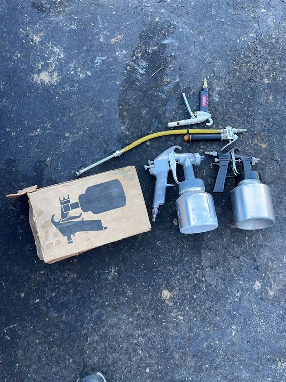 Sears 156731 Spray Gun Lot With Amflo Tools