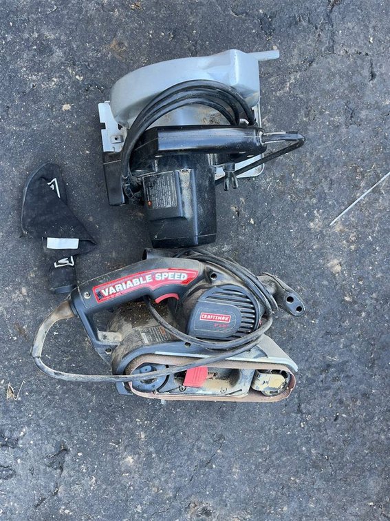 Craftsman Belt Sander & Black+Decker Circular Saw