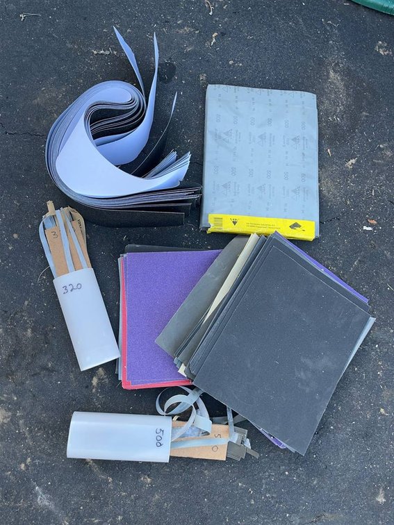 Sandpaper Sheets and Strips Collection
