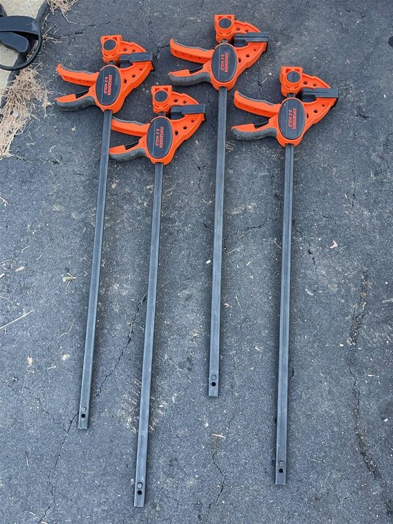 Jorgensen E-Z Hold 36" Bar Clamp Set of 4