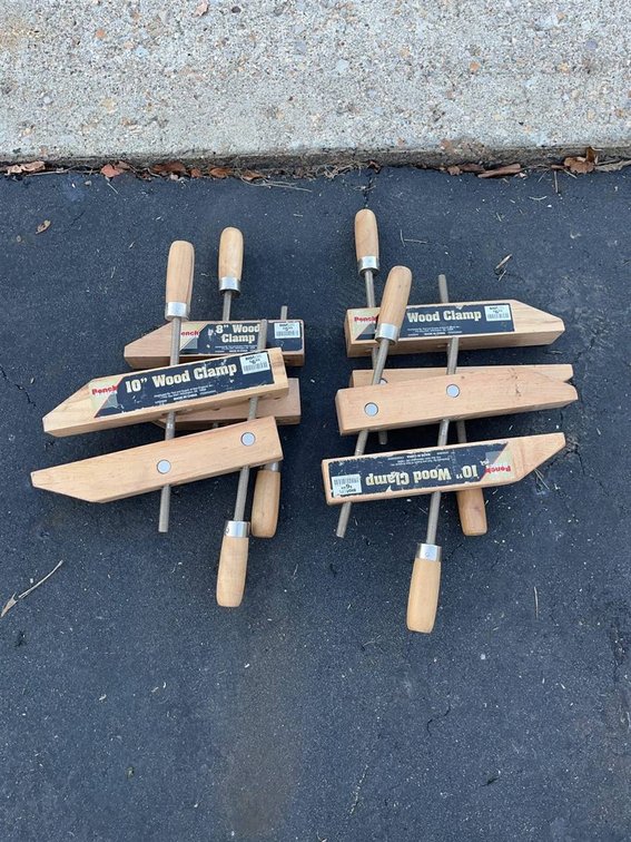 Pench Basics 8" and 10" Wood Clamps Set of 4