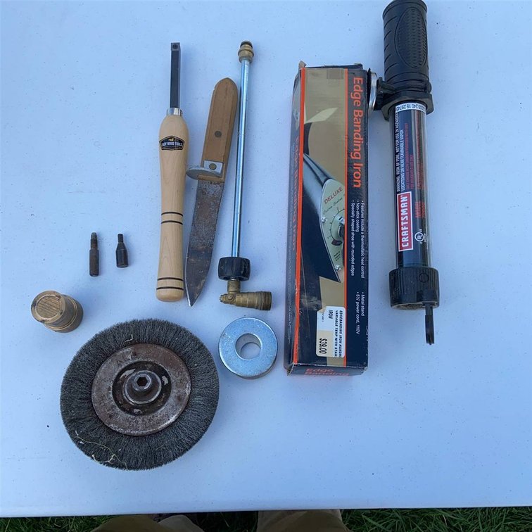 Lot: Tools, Edge Banding Iron, Brush