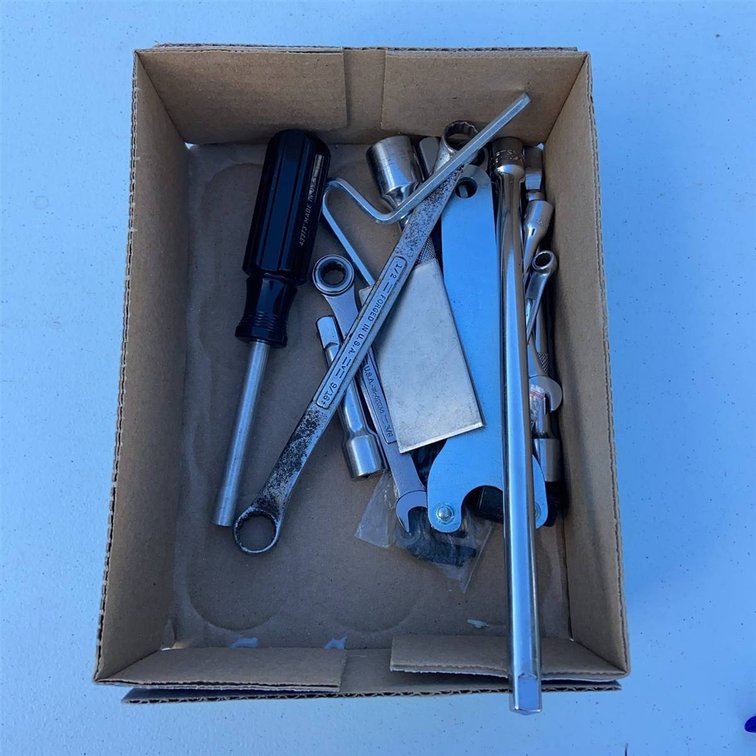 Hand Tools and Sockets in Box