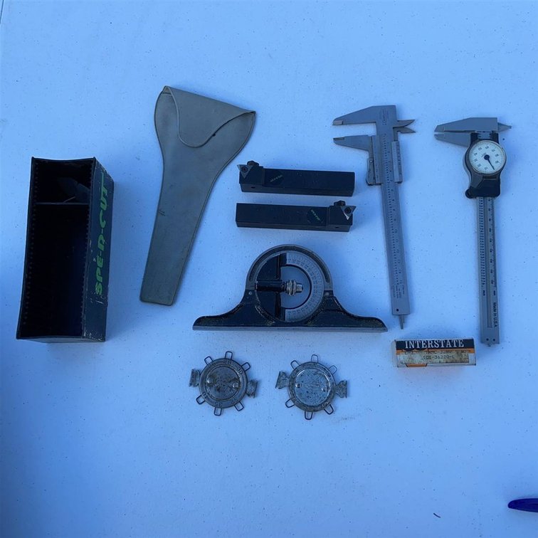Machinist Tools: Starrett, Craftsman, Caliper Set