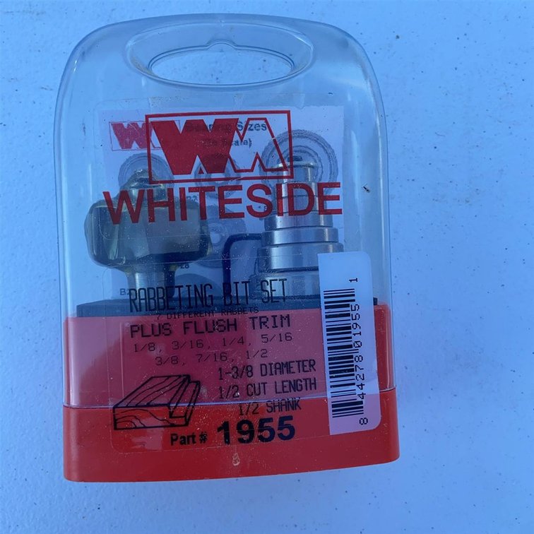 Whiteside 1955 Rabbeting Bit Set, 1/2" Shank