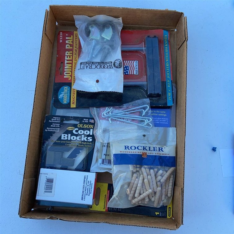 Woodworking Hardware and Tool Accessories Lot