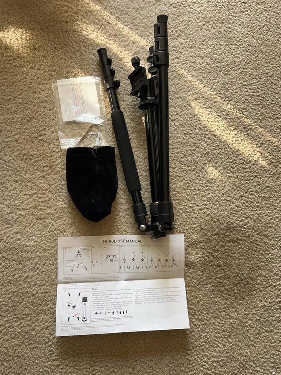 K&F Concept KF-TM2324 Tripod Set with Manual